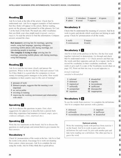 Intelligent Business: Pre-Intermediate: Teacher's Book (CD-ROM)