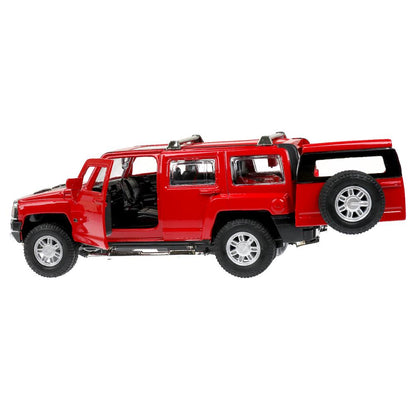 Machine en métal pour camion HUMMER h3, 14,4 cm, double, bagage, inertie, parc technologique, cor.2*24