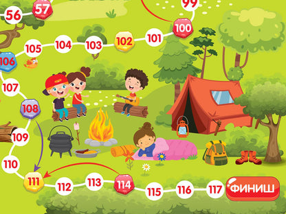 Игра настольная ходилка "В лесу"