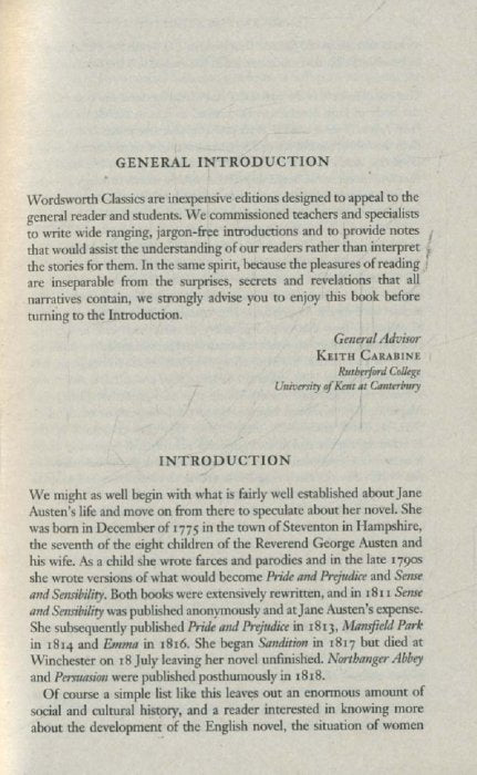 Sense and Sensibility/Classics