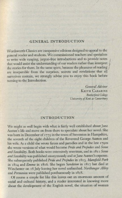 Sense and Sensibility/Classics