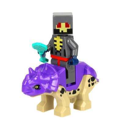 Figurines de construction pour mon monde + dinosaures -12 pièces. Grands maîtres en cor.2*60шт