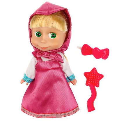 Кукла Маша И МЕДВЕДЬ маша 15см, озвуч., акс, кор КАРАПУЗ в кор.30шт