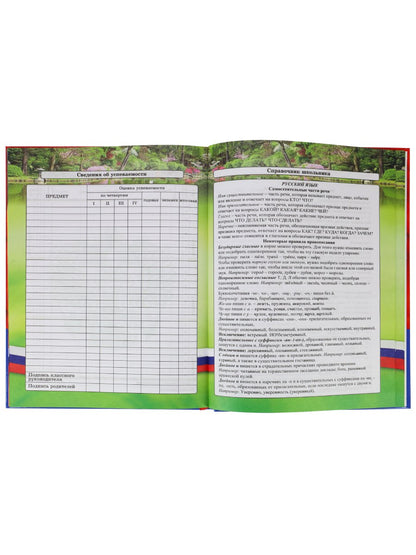 Дневник школьный 48л. ГЕРБ И КАРТА НА КРАСНОМ