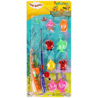 ИГРА РЫБАЛКА ТРИ КОТА "ИГРАЕМ ВМЕСТЕ" ЦВЕТ В АССОРТ. НА БЛИСТЕРЕ (РУСС. УП.) 53*24*2СМ в кор.2*36шт