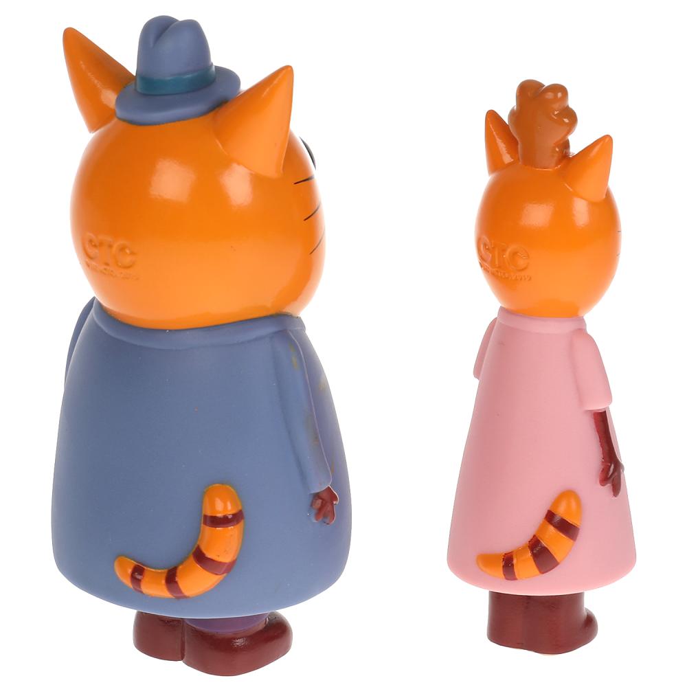 Игрушка пластизоль для ванны Капитошка Три Кота мама и папа, 2шт.,сетка (русс. уп.) в кор.50шт