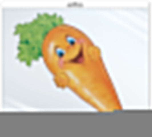 *ФМ1-14010 ПЛАКАТ ВЫРУБНОЙ А4 В ПАКЕТЕ. Морковь (УФ-лак, в индивидуальной упаковке, с европодвесом и клеевым клапаном)