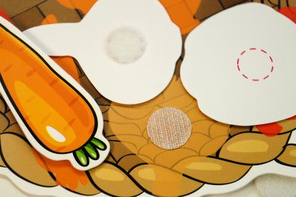 Пластик на липучках "Фрукты и овощи" 10KOR PLASTIC