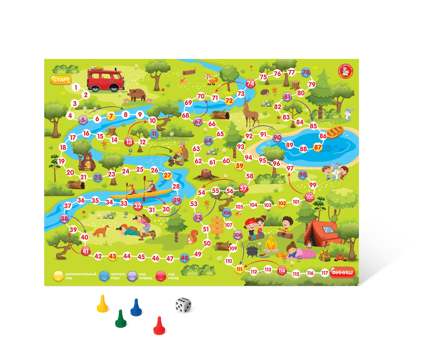 Игра настольная ходилка "В лесу"