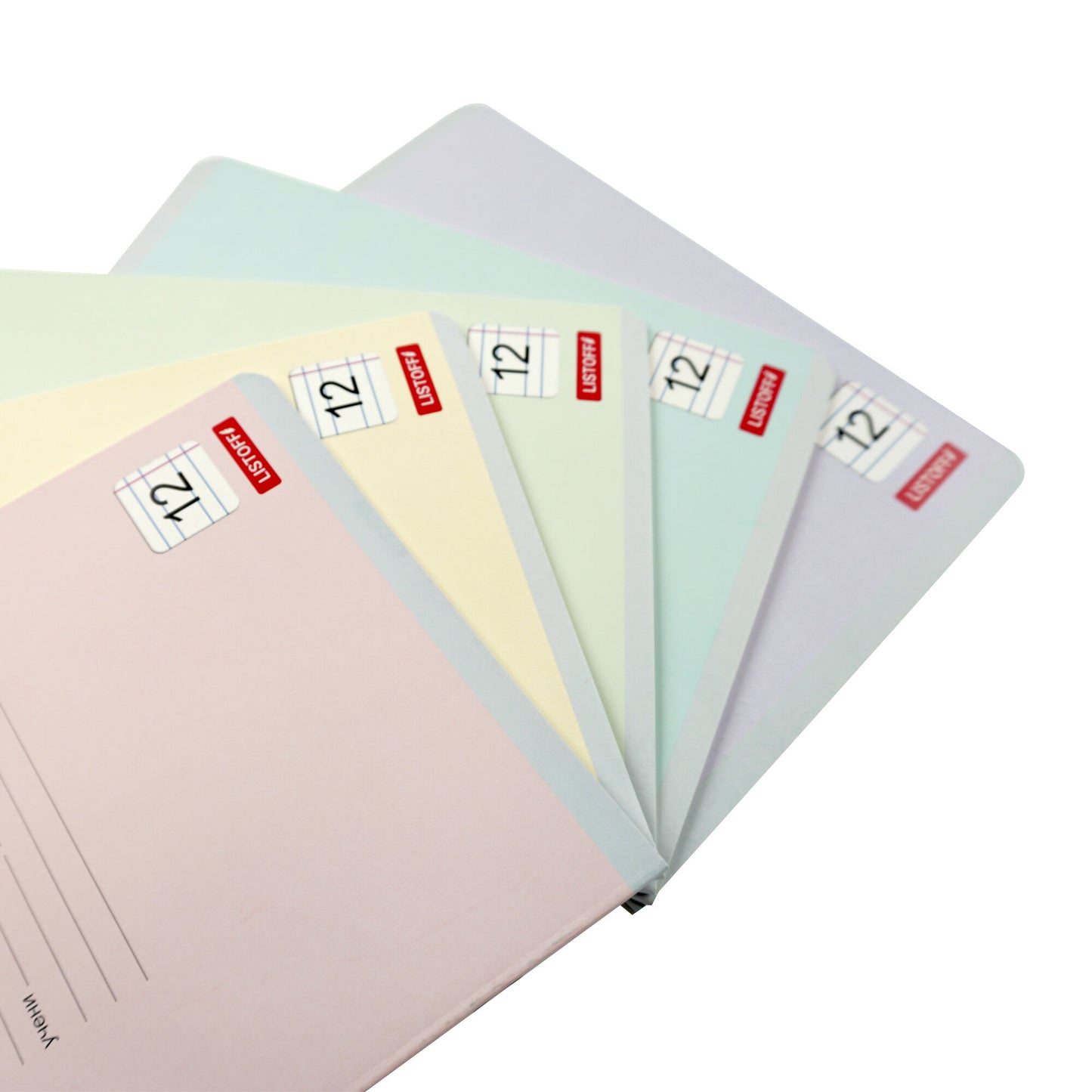 Тетрадь 12 листов, узкая линия, Классическая, в ассортименте