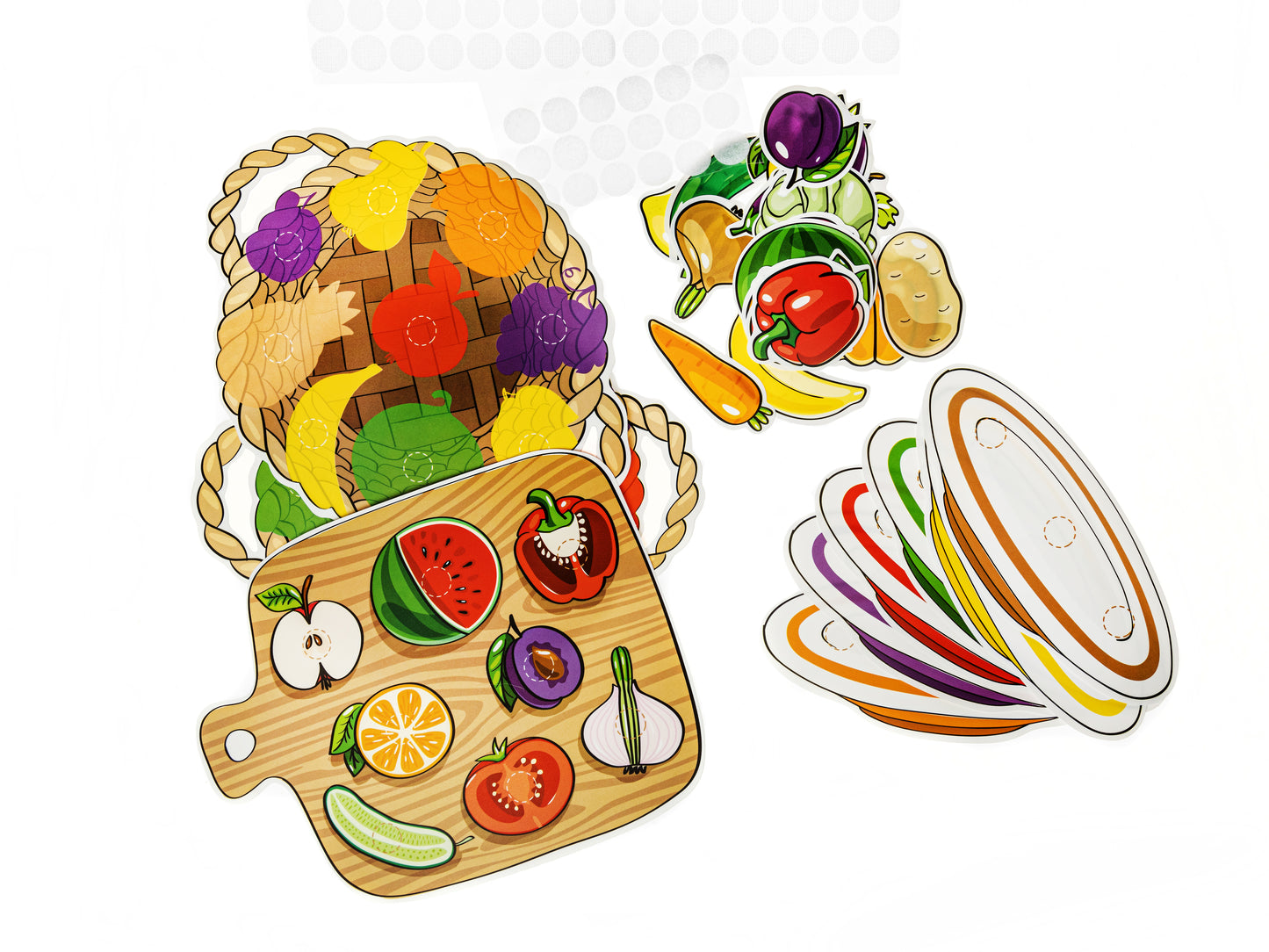 Пластик на липучках "Фрукты и овощи" 10KOR PLASTIC