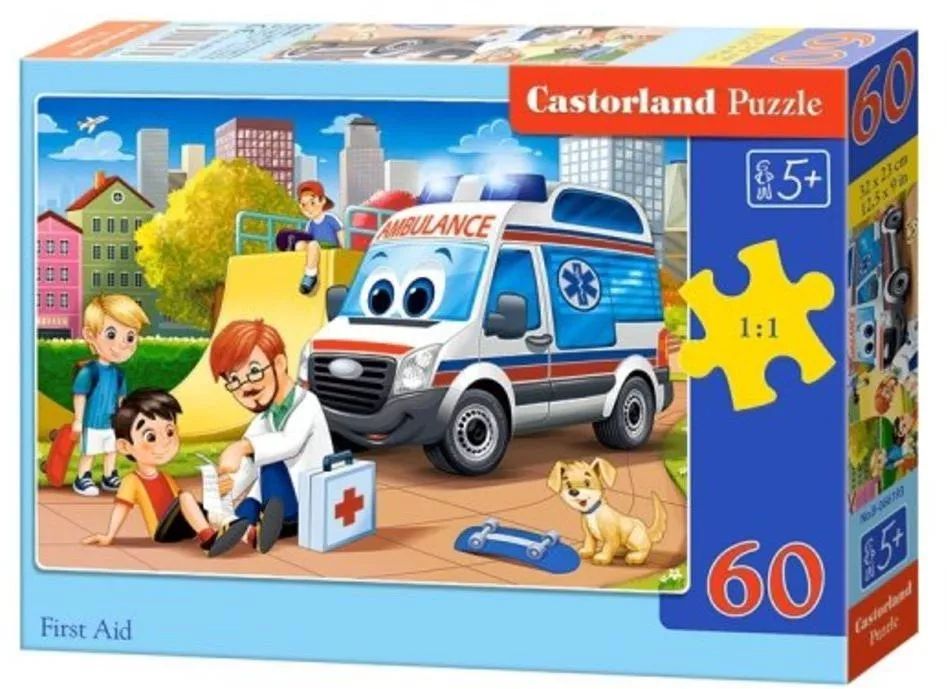 Castorland. Пазл 60 MIDI арт.B-066193 "Первая помощь"