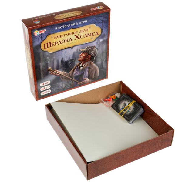Je suis désolé pour Sherlock Holmsa. Настол.игра-квадрат. 40 cartes. 250х250мм. Умные игры в кор.10шт