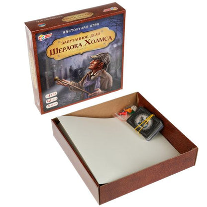 Je suis désolé pour Sherlock Holmsa. Настол.игра-квадрат. 40 cartes. 250х250мм. Умные игры в кор.10шт