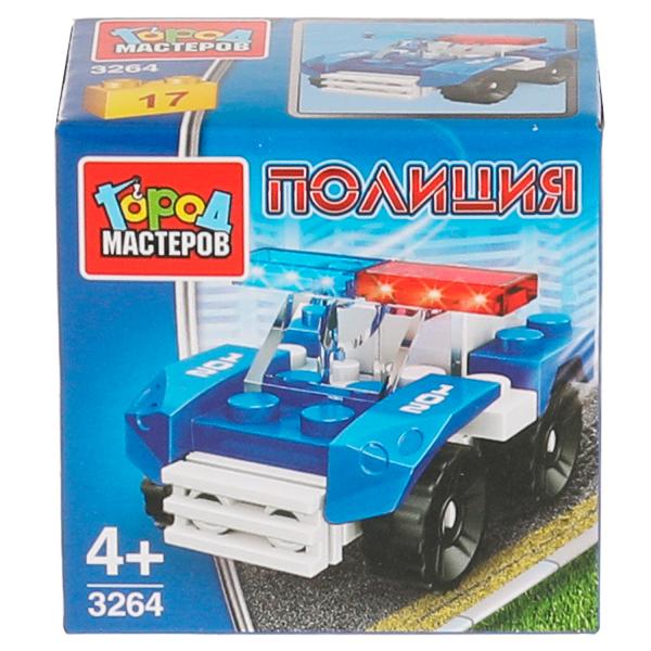 Конструктор полицейская машина, 17дет. Город мастеров в кор.2*120шт