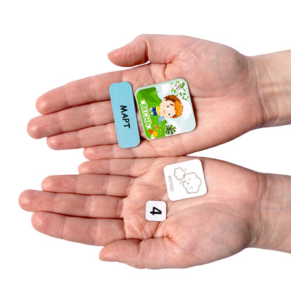 Магниты "Мой календарь". Серия Магнитные истории (европодвес)