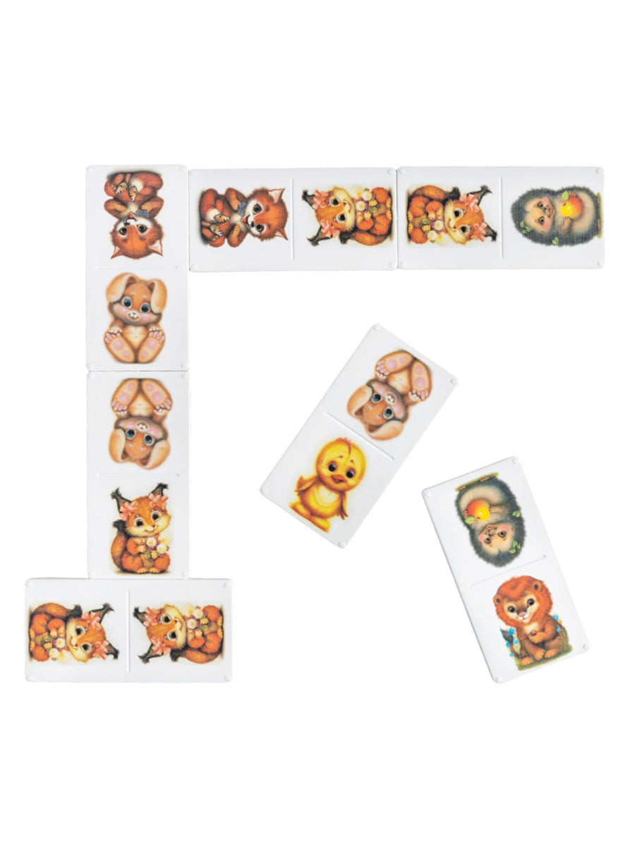 Домино пластмассовое Пушистые друзья (с 3-х лет)