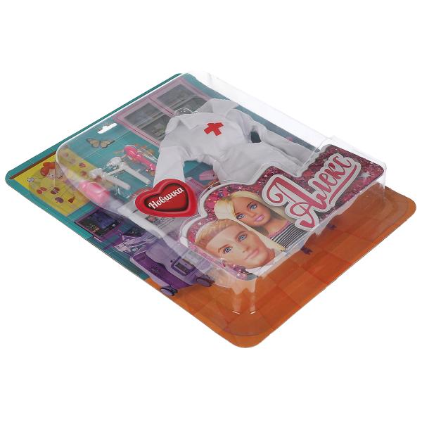 Carapuse. Accessoires pour le coucol. Набор "Доктор" pour Алекса avec accessoires, blister, art.ACJ03-S-BB