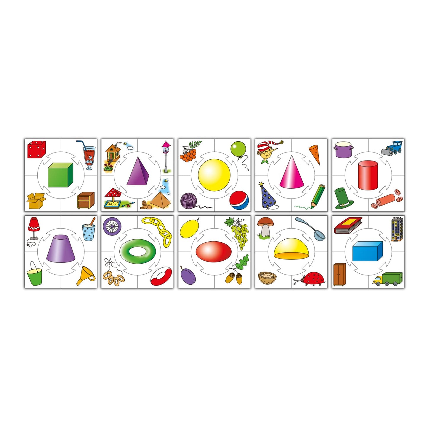 ФОРМЫ. НАСТОЛЬНАЯ ИГРА СЕРИИ "УЧИСЬ, ИГРАЯ!" 00059 в уп.10шт