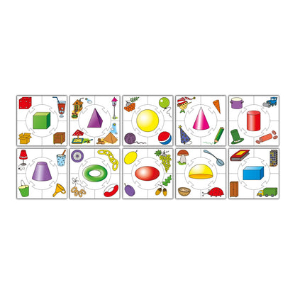 ФОРМЫ. НАСТОЛЬНАЯ ИГРА СЕРИИ "УЧИСЬ, ИГРАЯ!" 00059 в уп.10шт