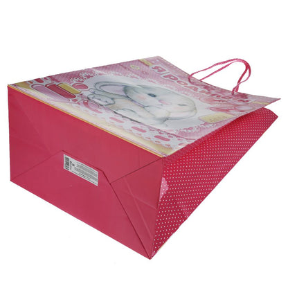 Играем вместе. Пакет подарочный "Я родился!" для новорожденных глян-вый 33х46х20см арт.CLRBG-INF2-03