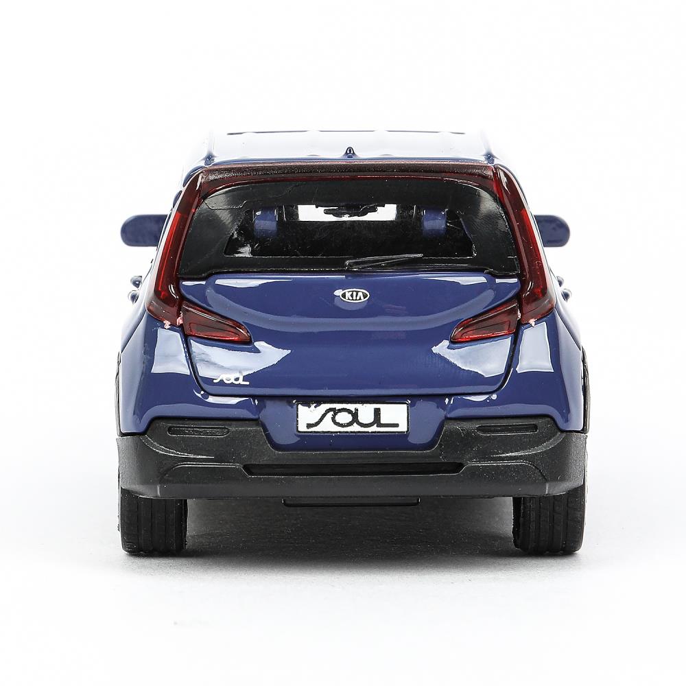Машина металл KIA soul длина 12 см, двери, багаж., инерц, темно-синий, кор. Технопарк в кор.2*36шт