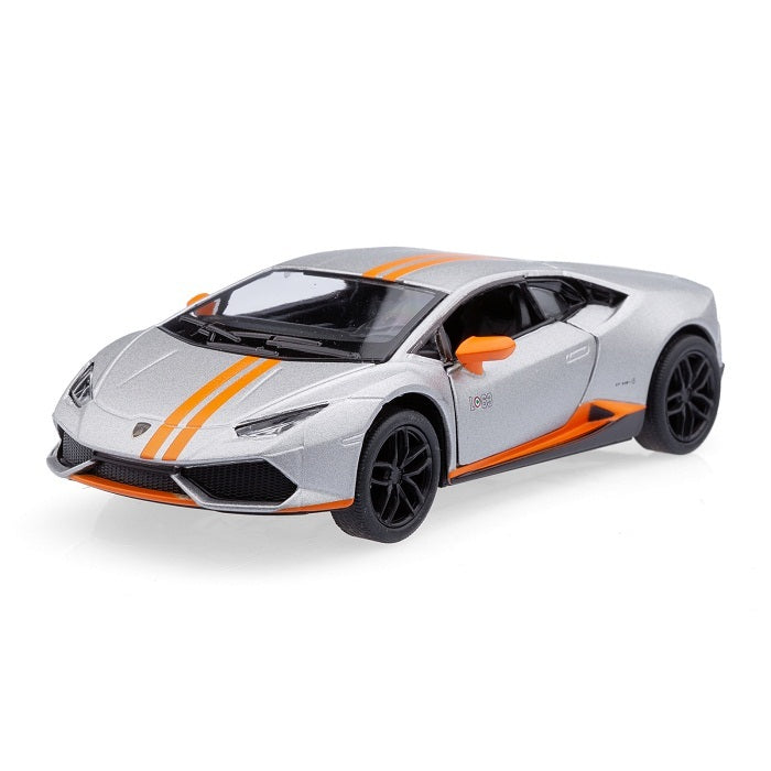 Kinsmart. Modèle art.КТ5401/3 "Lamborghini Huracan LP 610-4 Avio" 1:36 (серебристая) инерц.