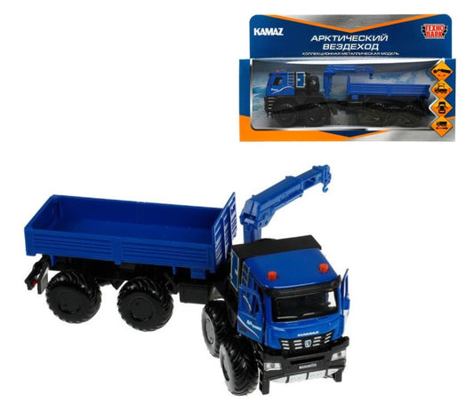 KAMAZARC-18-BU338048 Машина металл KAMAZ АРКТИЧЕСКИЙ ВЕЗДЕХОД 19 см, двери, подв дет, инер, кор. Тех