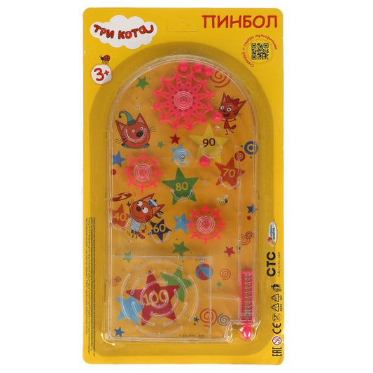 Настольная игра пинбол Три Кота блист.17*19*2см ИГРАЕМ ВМЕСТЕ в кор.2*96шт