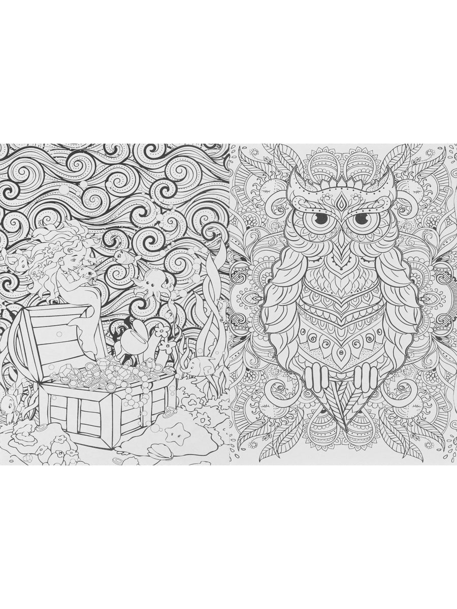 Раскраска-антистресс.А5, 56л., СКАЗОЧНЫЙ МИР, КБС, мягк.обл.