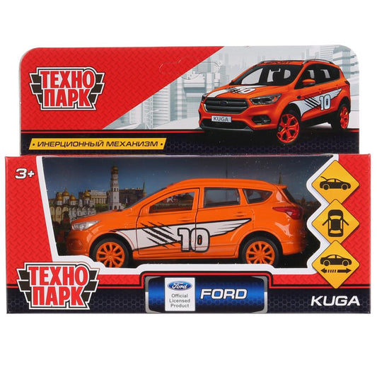 ТМ Технопарк. Machine en métal "FORD KUGA СПОРТ" 12 cm, ouverte. двери, инерц. dans le cor. dans le cor.2*36шт