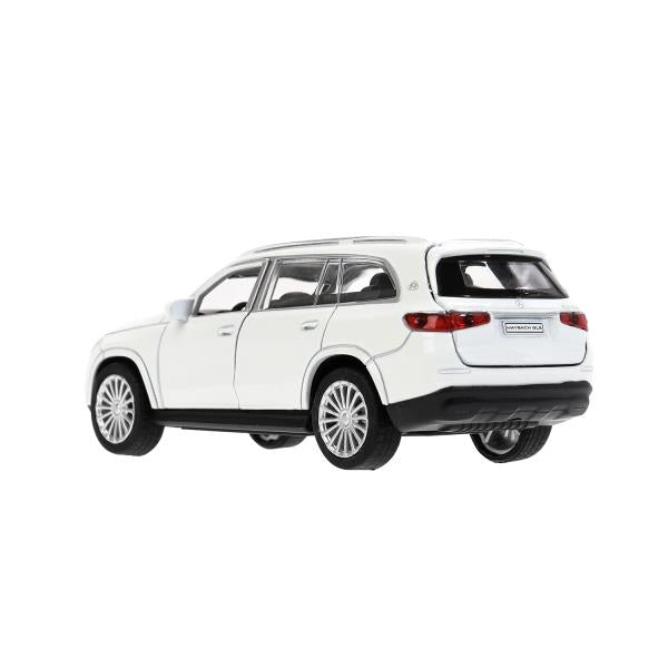 Machine en métal MERCEDES-BENZ gls maybach 12см, дв,баг,ин,белый, кор. Parc technologique dans le cor.2*36шт