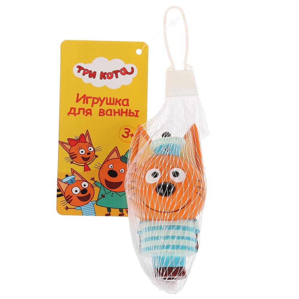ИГРУШКА ПЛАСТИЗОЛЬ ДЛЯ ВАННЫ "КАПИТОШКА" Три Кота. Коржик в сетке (русс. уп.) в кор.100шт