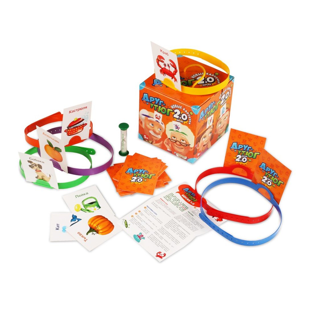 Игра настольная БИПЛАНТ Друг- утюг. Версия 2.0 обручи, карточки