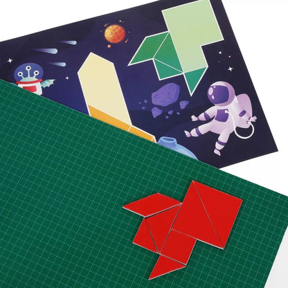 ИГРА НАСТОЛЬНАЯ "ТАНГРАМ МАГНИТНЫЙ С ЗАДАНИЯМИ". СЕРИЯ МАГНИТНЫЕ ИСТОРИИ в кор.14шт