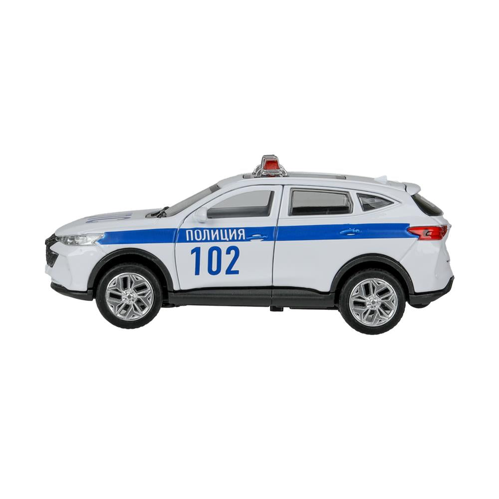 Машина металл haval f7 ПОЛИЦИЯ, свет-звук, 12,5 см, белый Технопарк в кор.2*36шт