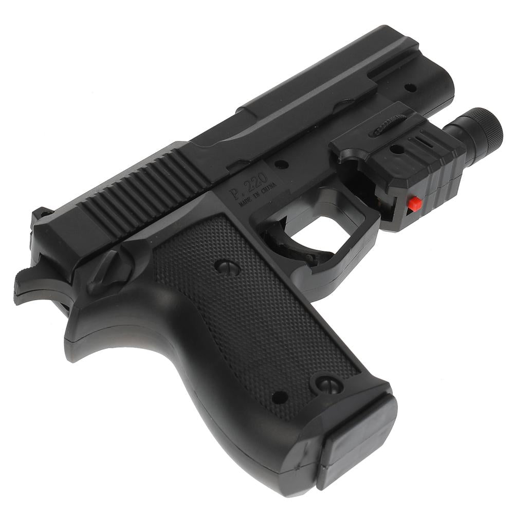 Пистолет (п) с лазер. прицелом, с пульками P220 в пак. в кор.2*120шт