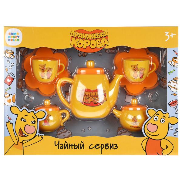 Набор посуды Оранжевая корова пластик, в русс. кор. 27,5*20*5см ИГРАЕМ ВМЕСТЕ в кор.2*30шт