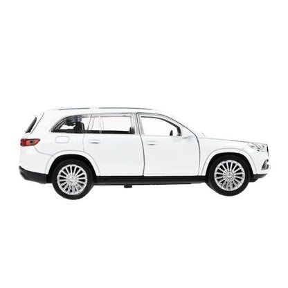Machine en métal MERCEDES-BENZ gls maybach 12см, дв,баг,ин,белый, кор. Parc technologique dans le cor.2*36шт