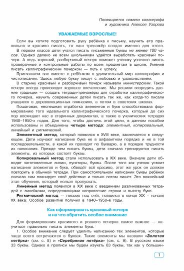 Тренажер по чистописанию. Добукварный и букварный период. 1 класс