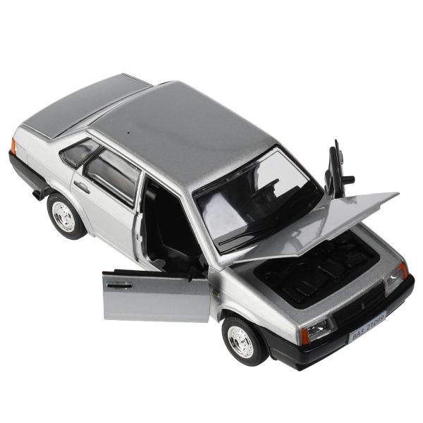 Машина металл свет-звук LADA 21099, 18,5 см, дв., кап.,bag.,инер.,сер., кор. Parc technologique en cor.2*12шт