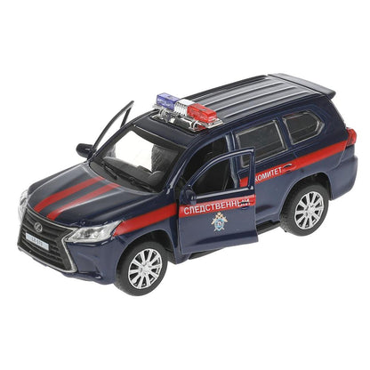 Machine en métal CHEVROLET TAHOE/LEXUS LX570 12 cm, double, bagage, moteur, assortiment. Технопарк уп-12шт в кор.6уп
