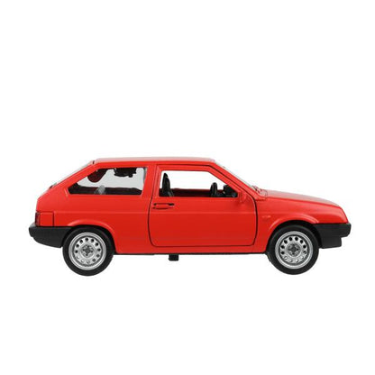 Machine métallique LADA-2108 "СПУТНИК" МАТОВЫЙ 12 см, дв, баг, ин, красный, кор. Parc technologique dans le cor.2*36шт