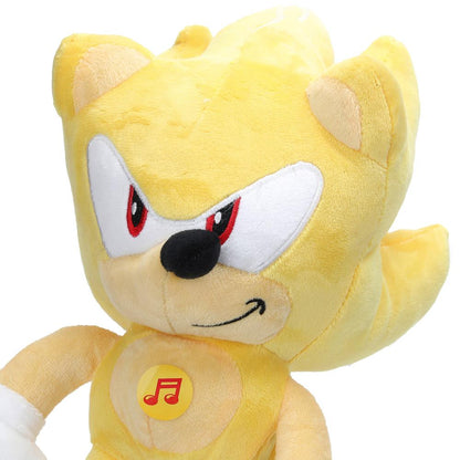 Игрушка мягкая герой мультфильма Соник 20см, желтый, озвуч. Добрые игрушки в кор.24шт