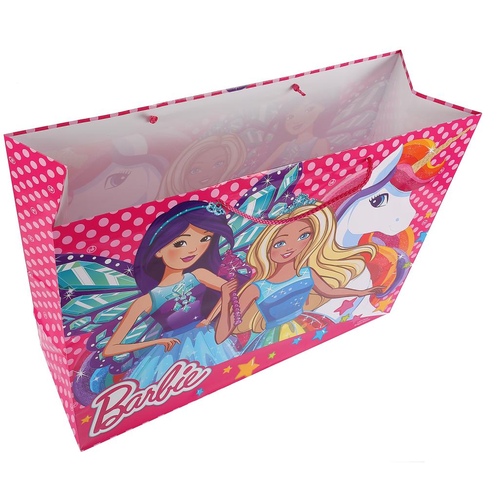 ПАКЕТ ПОДАРОЧНЫЙ "ИГРАЕМ ВМЕСТЕ" BARBIE 46Х61Х20СМ, БУМ., ГЛЯНЦЕВЫЙ В ПАК. УП-12ШТ в кор.6уп