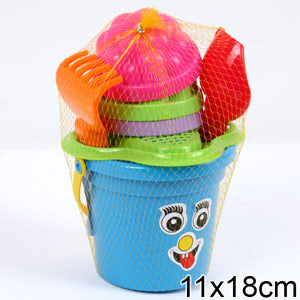 Полесье. Песочный набор №26 (ведро-малое,ситечко-цветок,совок№2,грабельки №2,3 формочки)арт.2181 /28