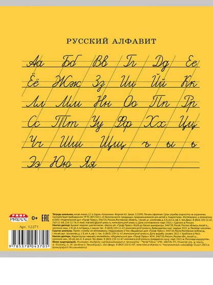 Тетрадь 12л. косая линия КЛАССИКА (цвет.мелов.обл.,5 дизайнов в спайке)