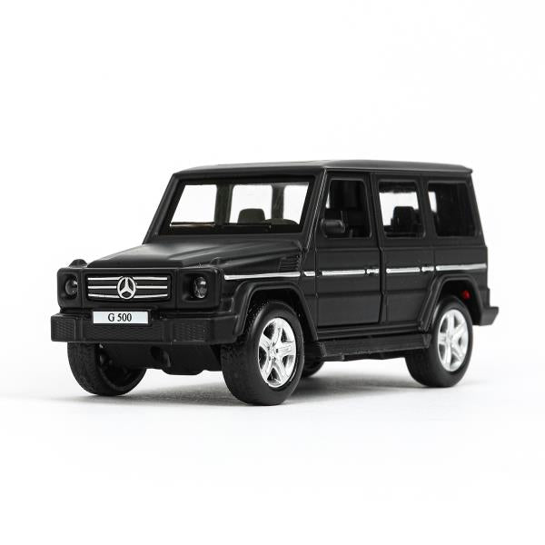 Machine en métal MERCEDES-BENZ CLASSE G МАТОВЫЙ 12 см, двер, багаж, черный, кор. Parc technologique dans le cor.2*36шт