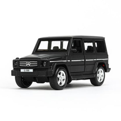 Machine en métal MERCEDES-BENZ CLASSE G МАТОВЫЙ 12 см, двер, багаж, черный, кор. Parc technologique dans le cor.2*36шт