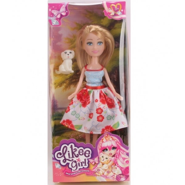 Fille de 23 cm, à plat, avec comme image LIKEE GIRL en cor.2*48шт